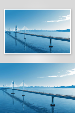 湾跨海大桥高清特写图片