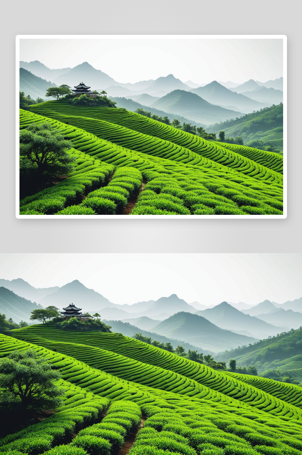 茶山茶园茶叶绿茶图片素材