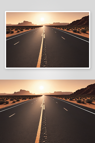 沙漠公路路面图片