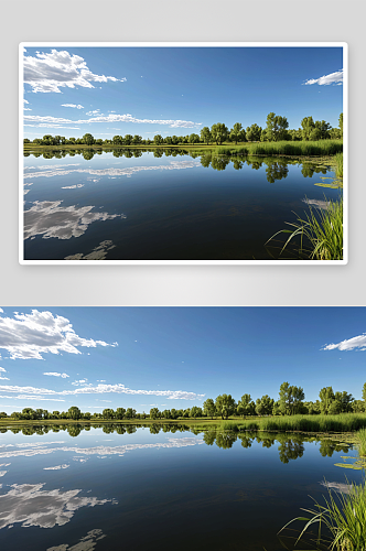 坝草原湿地湖泊公园图片