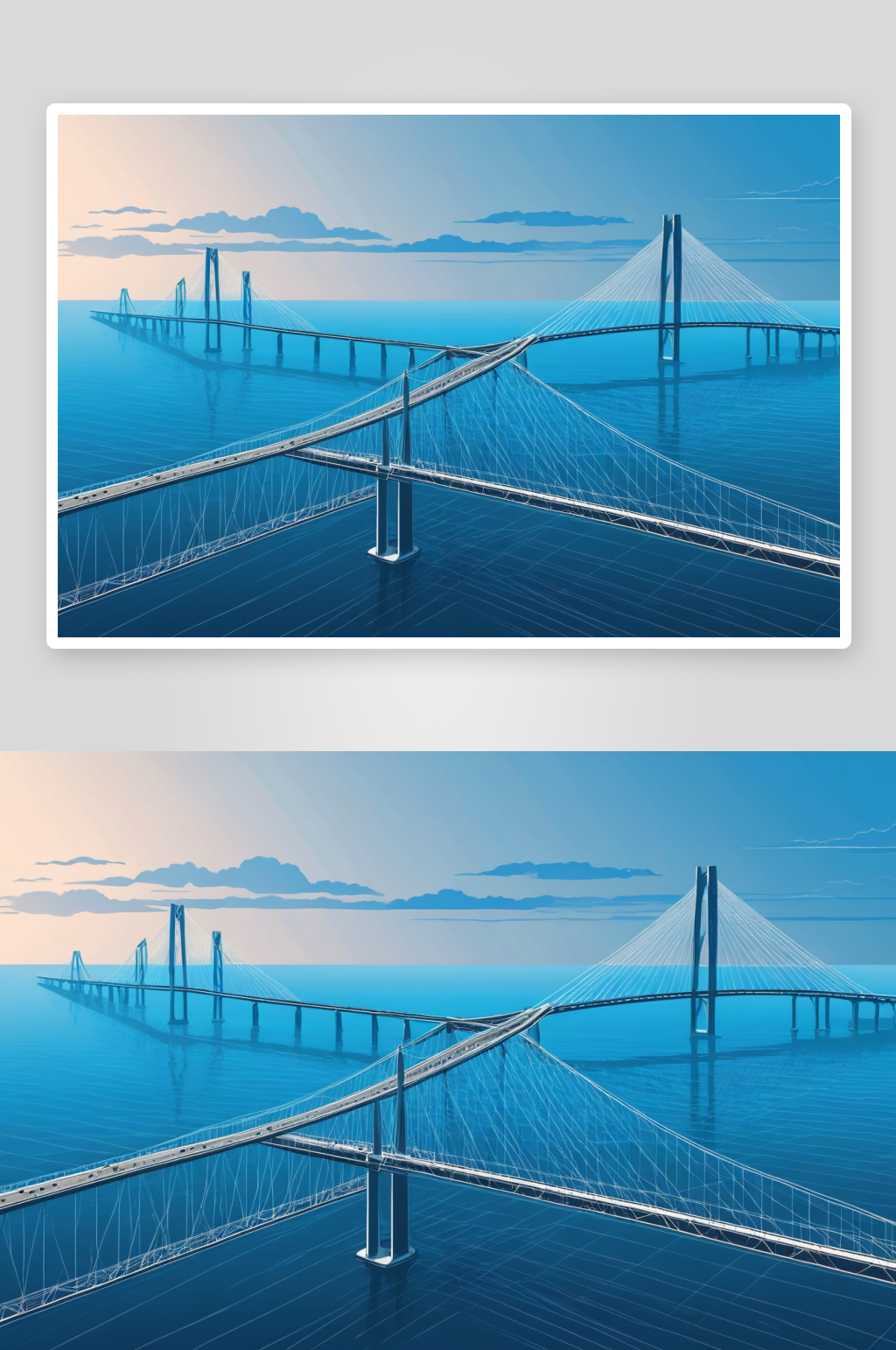 湾跨海大桥高清特写图片素材