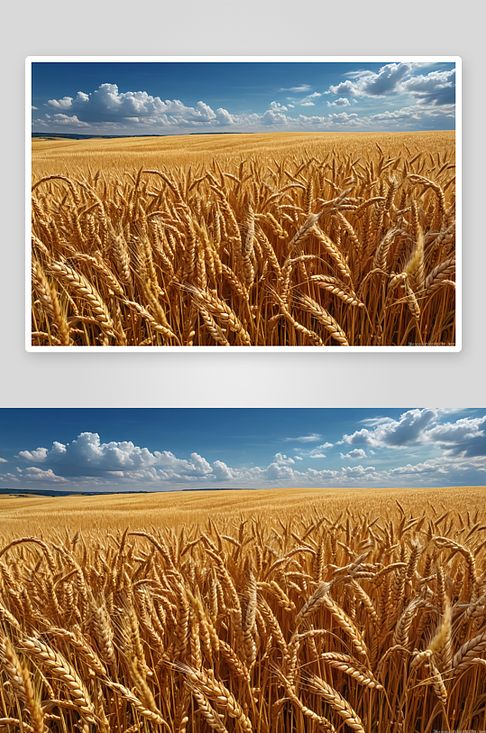 风吹麦浪麦子熟了图片