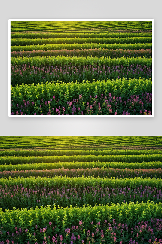 紫花苜蓿田特写高清图片