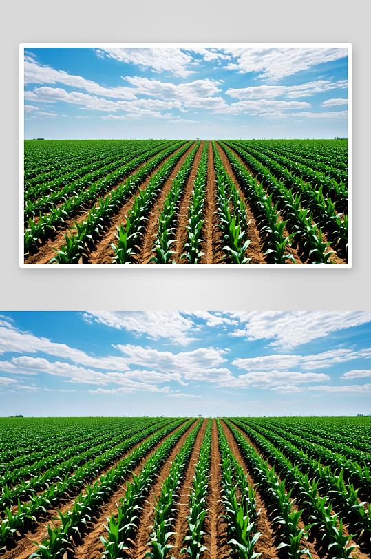 玉米种植地特写高清图片