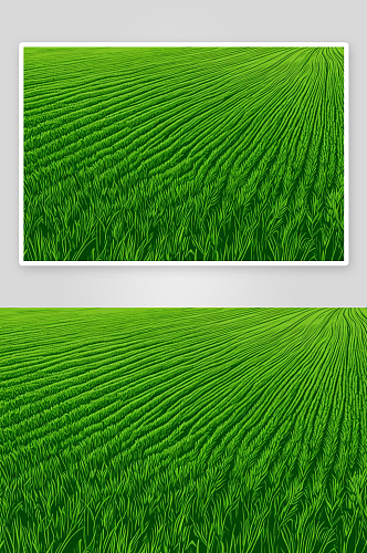 绿色麦田背景农业风景图片