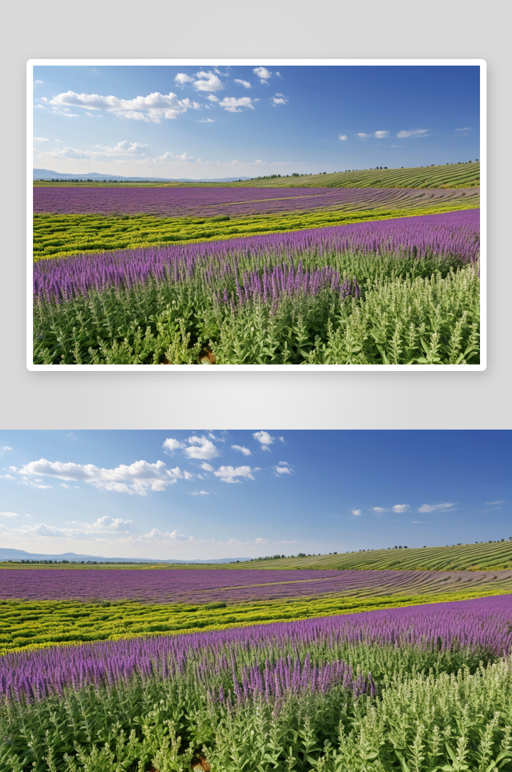 鼠尾草花田特写高清图片素材