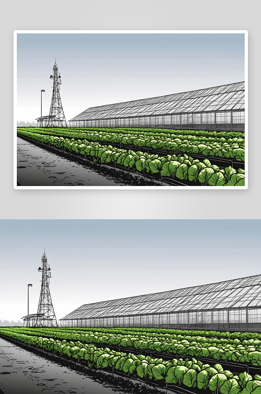 蔬菜大棚信号发射塔图片