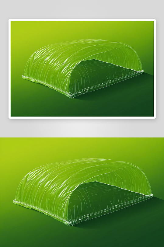 西瓜床覆盖着塑料膜准备种植图片