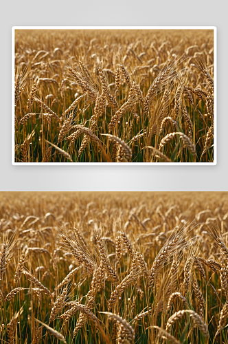 成熟小麦高清特写图片