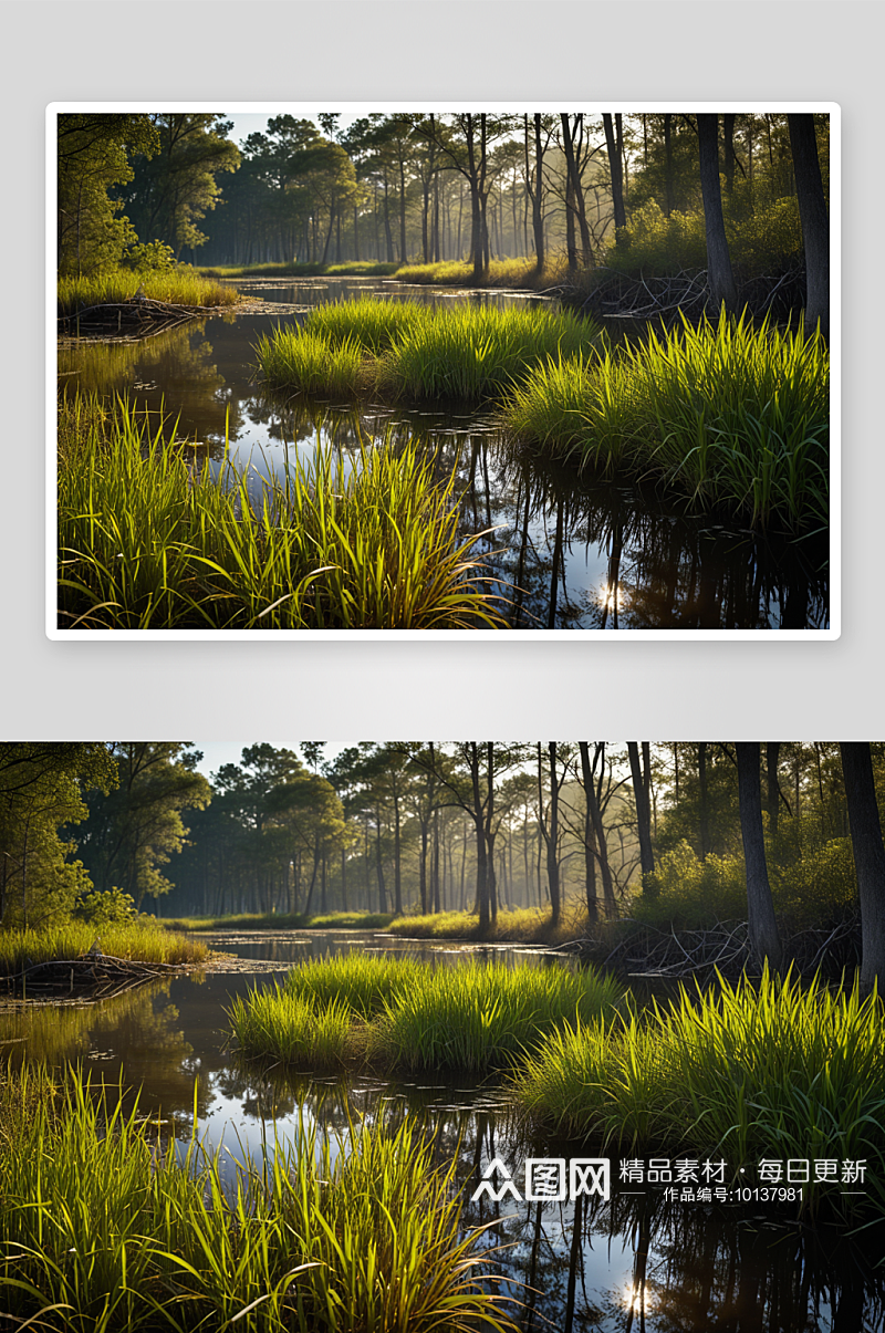 黑土地流域湿地公园图片素材