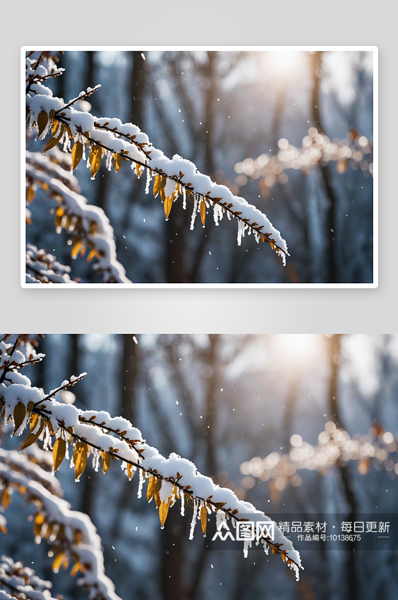 雪下雪季节节气冬天图片素材