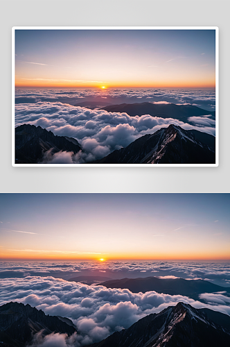高山云海日出图片