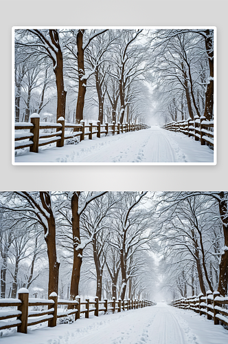 冬天雪景旅游风景壁纸图片