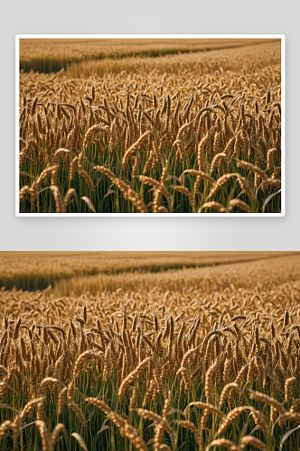 麦田小麦成熟丰收夏天粮食图片