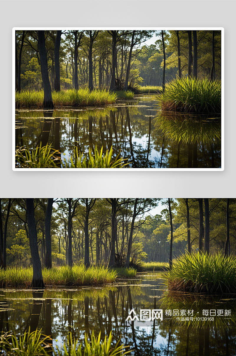 黑土地流域湿地公园图片素材