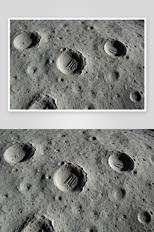 月球上的脚印图片