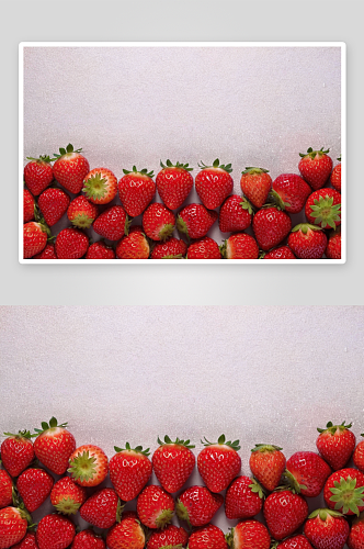 水果草莓边框装饰图片