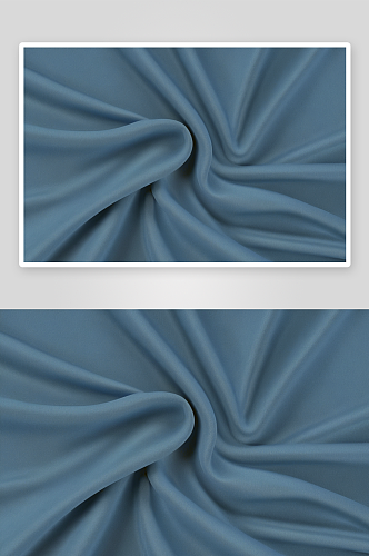 蓝色舞动的布料纹理背景三维渲染图片