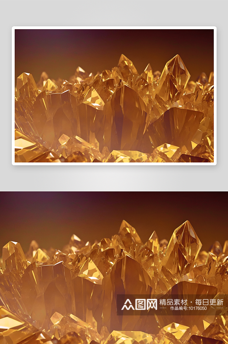 抽象黄色水晶背景自然图案图片素材