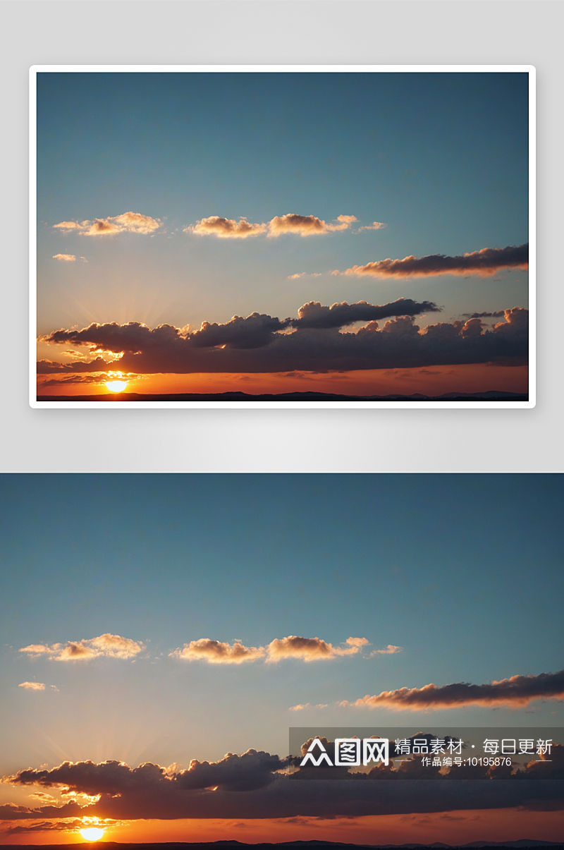 日落黄昏天气背景图片素材
