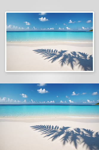 异国情调热带白色沙滩场景背景壁纸图片
