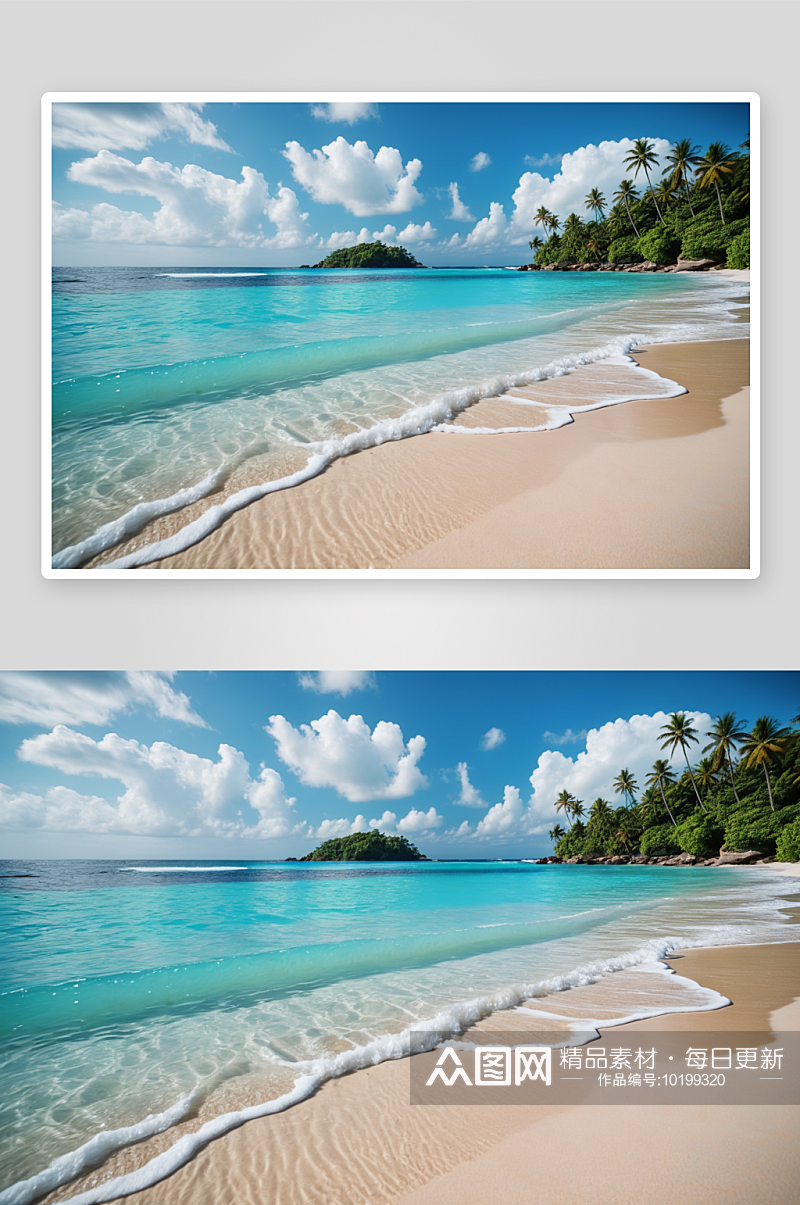 美丽热带海滩图片素材