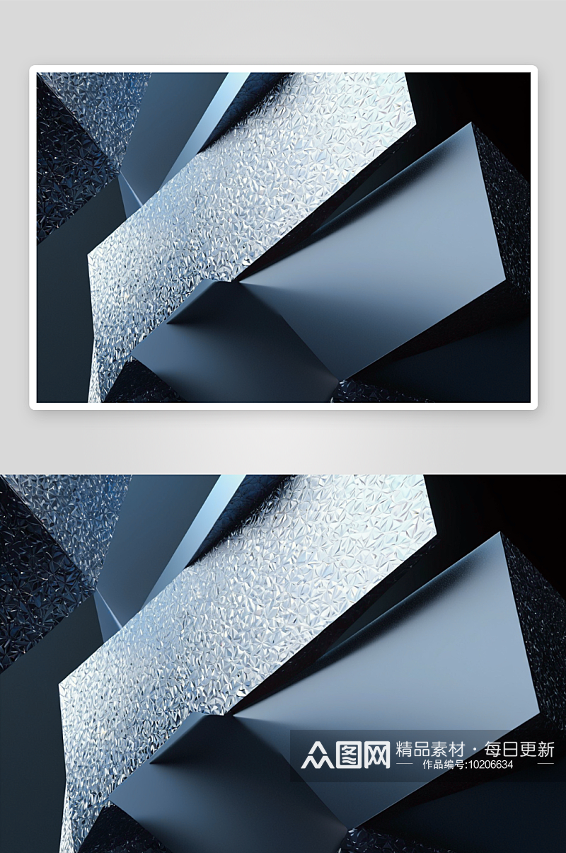 渲染冷硬风格几何造型材质背景图片素材
