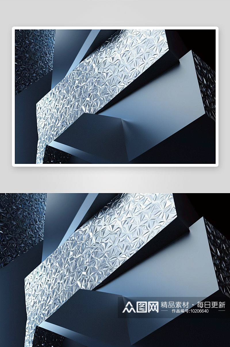 渲染冷硬风格几何造型材质背景图片素材