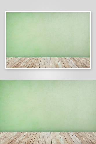旧棕色木地板绿色纹理背景高清底纹图片