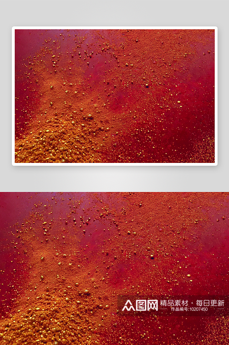 红色金粉液态流体微距背景高清底纹图片素材