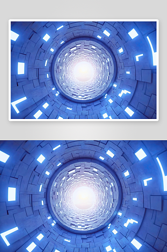 抽象未来主义隧道建筑背景高清底纹图片