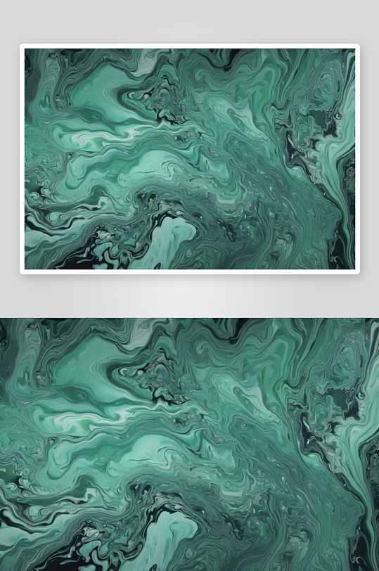 抽象流体艺术背景绿色和黑色的颜色高清底纹