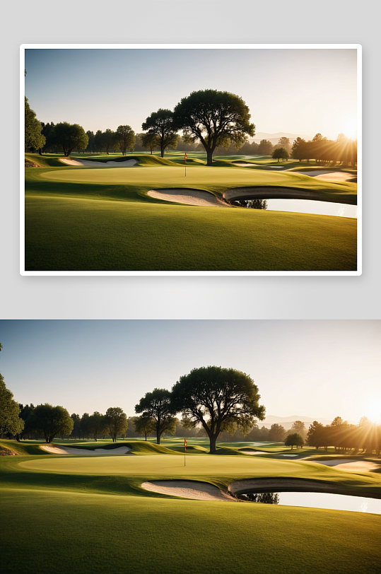 高尔夫球场特写高清高清特写图片