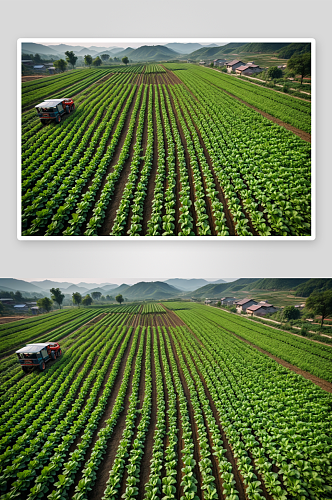 坪山蔬菜种植高清特写图片