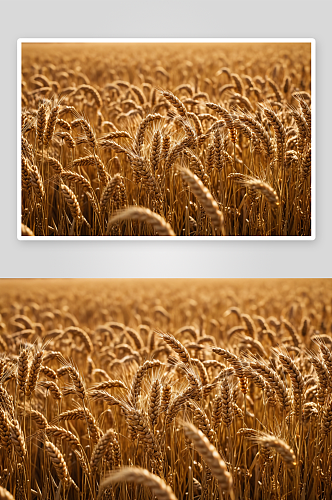 麦子成熟麦穗高清特写图片