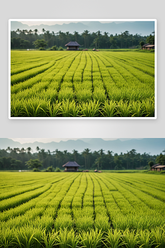 水稻种植特写高清高清特写图片