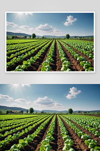 蔬菜种植地特写高清高清特写图片