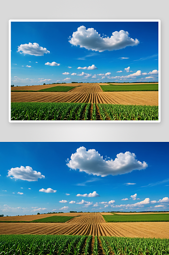 天空农业田地风景玉米地高清特写图片