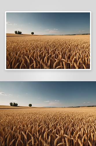 小麦作物风景高清特写图片
