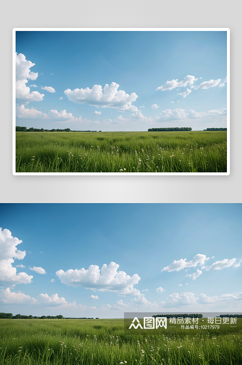 夏季草原自然风光高清特写图片素材