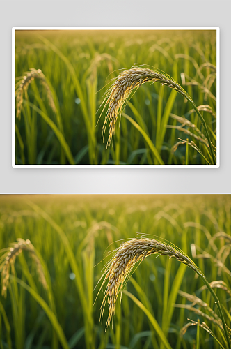 又一丰收季水稻高清特写图片