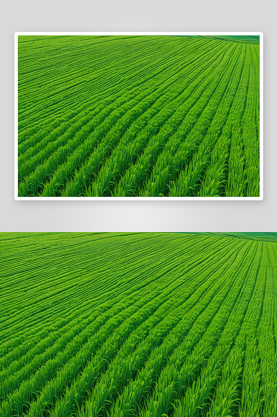 绿色麦田背景农业风景图片