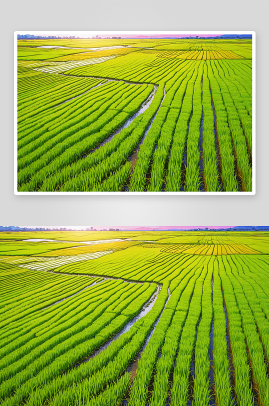 稻田背景素材_稻田背景模板_稻田背景设计图片免费下载-众图网