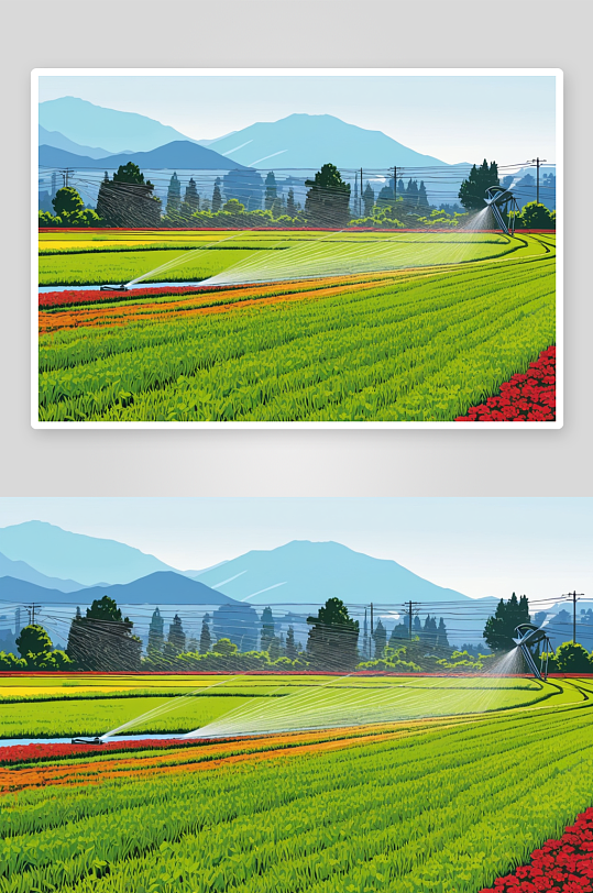 灌溉系统特写高清图片