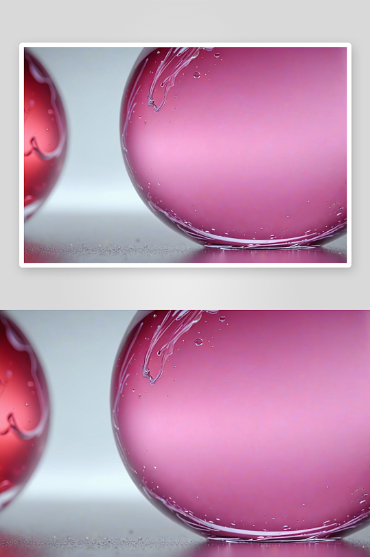 抽象背景透明玻璃球图片