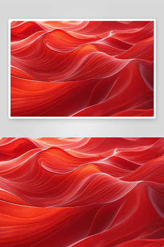 抽象半透明红色波浪背景图片