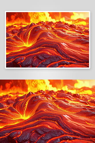 彩色熔岩背景平面设计构成图片