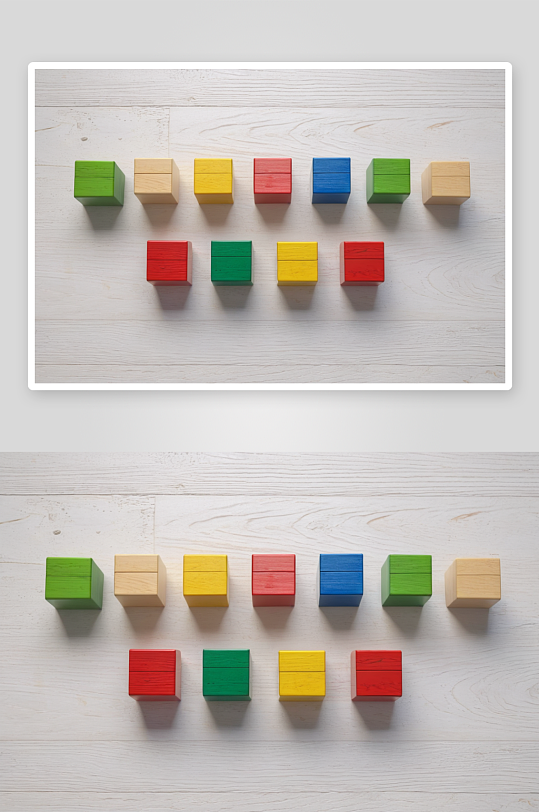 彩色木制玩具积木图片