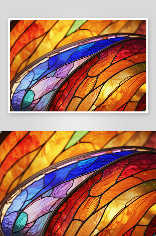 彩色玻璃罐创建曲线充满活力颜色全框架图片