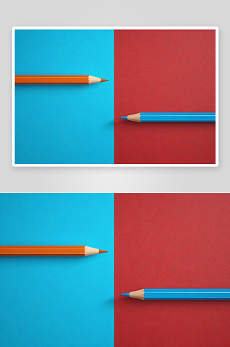 彩色背景两支铅笔图片
